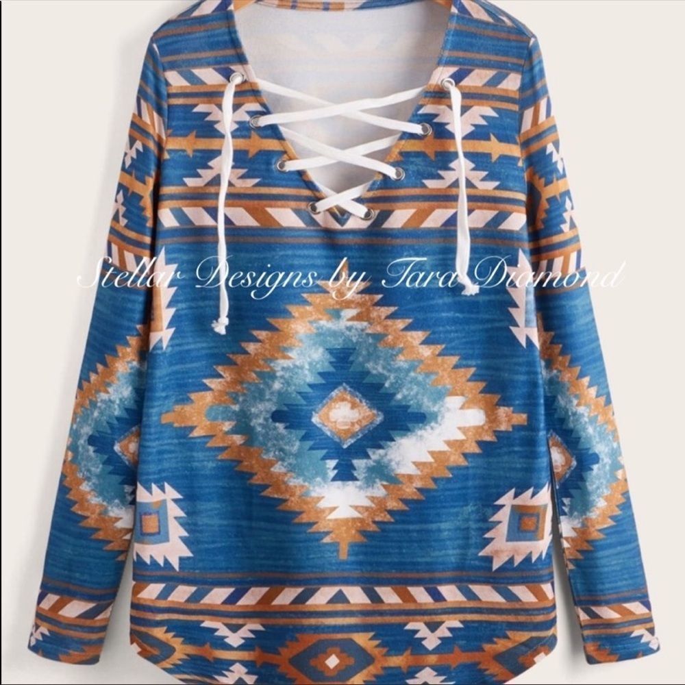 💥NEW💥AZTEC Tie Top